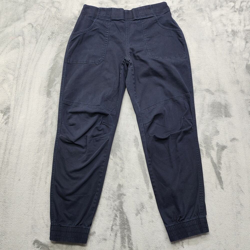 Free Country Pants Womens M Blue Pull On Jogger Stretch Cotton Casual Athleisure